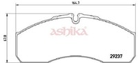 Ashika Bremsbelagsatz, Scheibenbremse 50-01-110 FüR Nissan