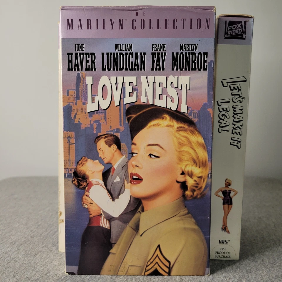 Marilyn Monroe VHS Collection LOT 1992 Fox Video - Image 3 of 4