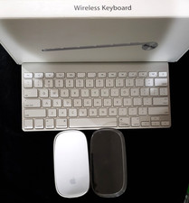 Genuine Apple A1314 Wireless Keyboard  Bluetooth Magic Mouse A1296 IOB TESTED 