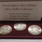 New ListingMorgan 1883-1885 $1 Silver Dollar New Orleans Uncirculated Set Display Case