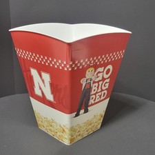 VTG Nebraska Cornhuskers Popcorn Bucket Herbie Husker Go Big Red Reusable Tub