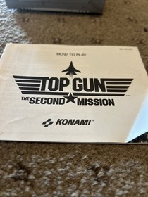 Top Gun: The Second Mission Nintendo Nes game, 1990 complete box, manual working