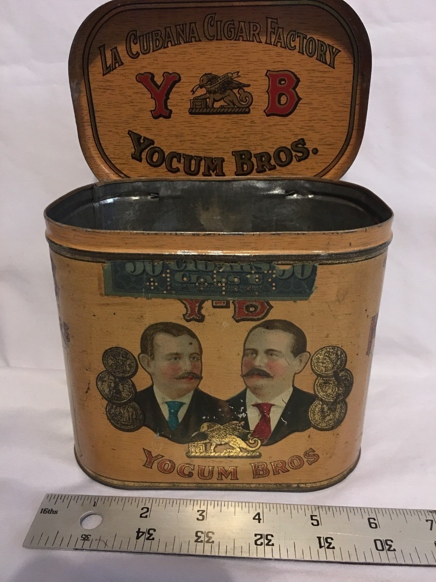 Yocum Bros. Tin Cigar Box | eBay
