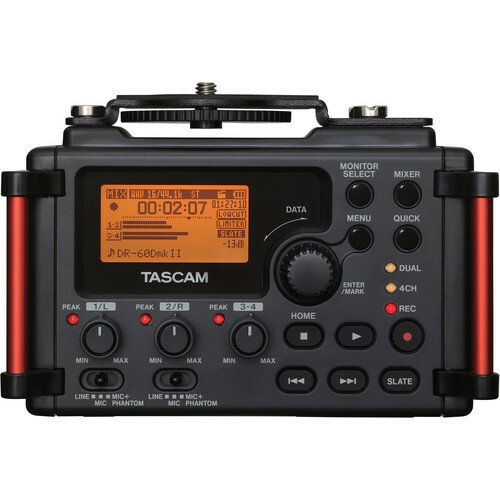 Tascam DR-60DMKII tragbarer Audiorecorder, wiederaufladbare Akkus, 32 GB SD-Karte - Bild 2 von 2