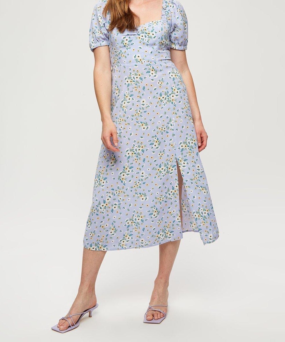 ПРОДАЕТСЯ БЫВШАЯ В УПОТРЕБЛЕНИИ МОЛОЧНИЦА DOROTHY PERKINS BLAU DITSY PRINT MIDIKLEID NEU (артикул 307)