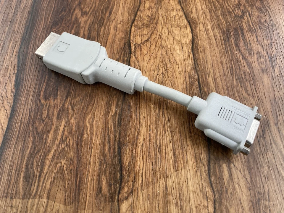 Vintage Apple Macintosh HDI-45 auf DB-15 Monitor Adapter Kabel 590-0796-A #RAR#✅