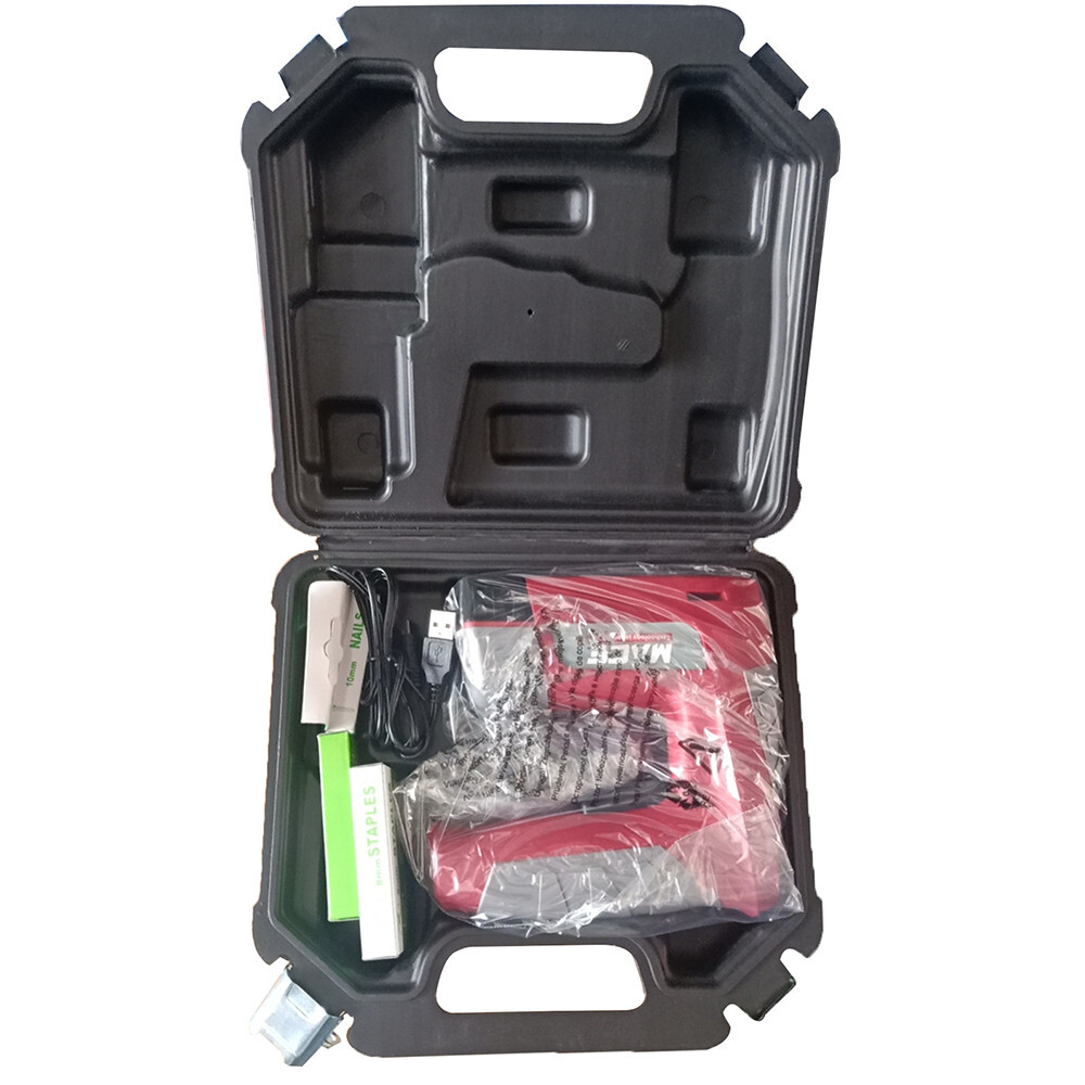 USB Rechargeable Electric Nail Gun Stapler for Woodworking-image