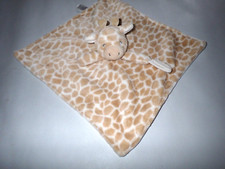 Carters Giraffe Plush Security Baby Blanket Lovey With Pacifier Holder 14X14