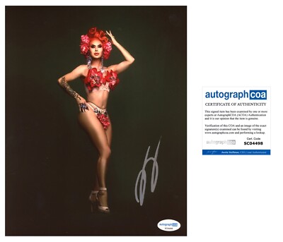 TRINITY THE TUCK SIGNED RUPAUL s DRAG RACE 8x10 PHOTO - ACOA COA
