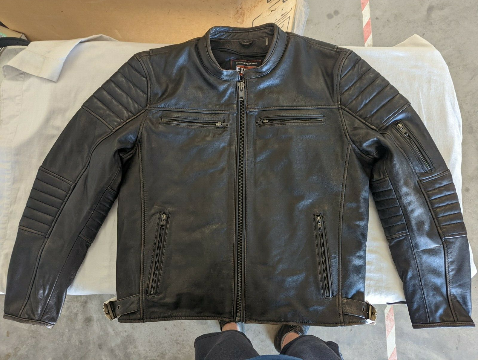 Men's Motorcycle Leather Jacket 