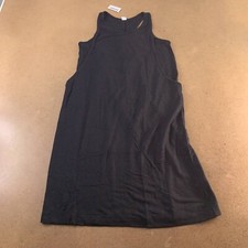 Old Navy Womens A Line Dress Black Jewel Neck Sleeveless Jersey Maternity M New