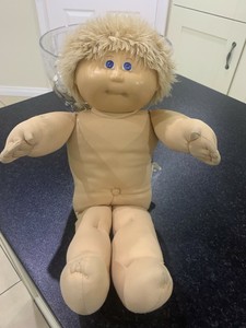 Cabbage Patch Puppe Blond Blaue Augen Fuzzy Boy Coleco Hongkong 1978 1982  Xavier | Ebay