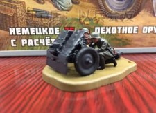 1/72 World War II German 75mm Infantry support gun 2 artillery soldier model