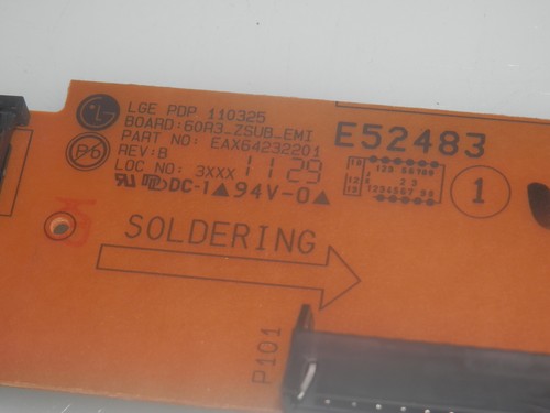 LG 60PV250-UB YSUS Z SUB BUFFER BOARD EAX64232201 - Foto 2 di 2