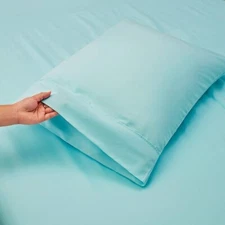 Nestl Cal King Size Sheets Set - 4 Piece California King, Aqua
