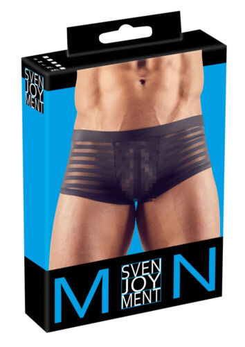 Sexy Boxershorts schwarz gestreift Unterwäsche Herren halbtransparent Men Pants Svenjoyment bis 2XL - Bild 7 von 8