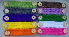 10 Ear Savers Crochet Ear Protector Face Mask Extender MEDIUM Handmade w/Love