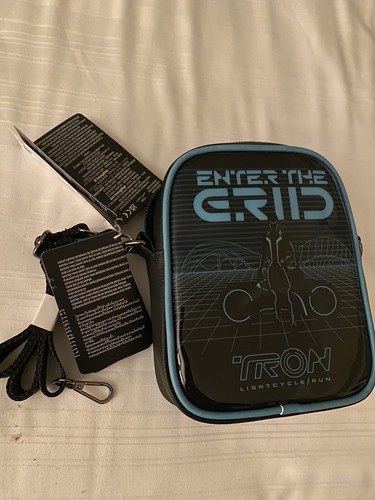Disney Parks TRON Lightcycle Run Enter The Grid Loungefly Crossbody Bag - Picture 2 of 5