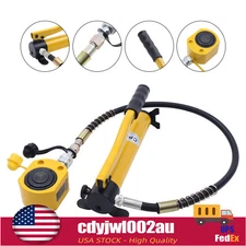 20 Ton Porta Power Hydraulic Jack Air Pump Lift Ram Body Frame Repair Tool Kit