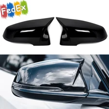 Pair Rearview Mirror Cover Cap Glossy Black Fit For BMW X1 F48 F49 X2 F39 Z4 G29