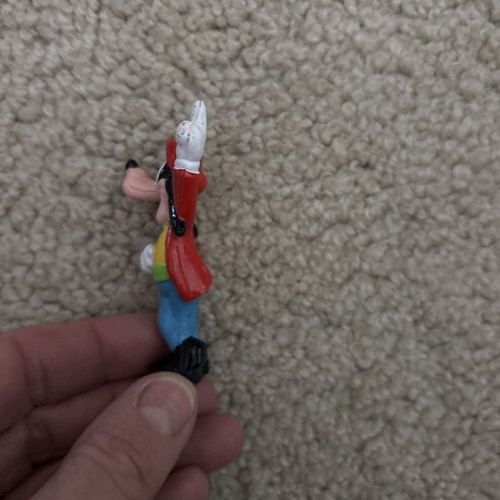 3" Vintage Disney Red Goofy Plastic Made In Hong Kong Figure - 第 4/5 張圖片