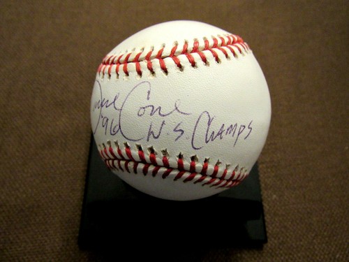 DAVID CONE 1996 WS CHAMPS NEW YORK YANKEES SIGNED AUTO VINTAGE OAL BASEBALL JSA - Picture 2 of 3