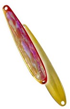 ** IVYLINE Giger Abalone UV Trout Spoon 12g #B03 Akakin Red Gold 