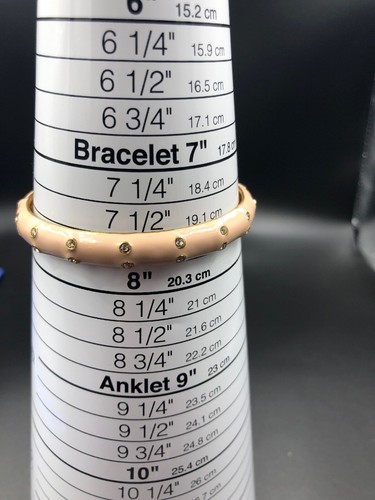 Brazalete Brazalete J CREW Rubor Cristal Rosa Tono Dorado ¡Impresionante! #C1 - Imagen 8 de 12