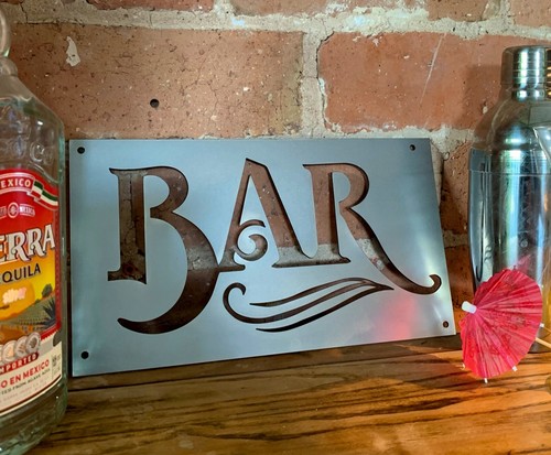 BAR WANDSCHILD PLAKETTE STAHL HOME PUB RESTAURANT HOTEL DEKOR KUNST PARTY GESCHENK - Bild 2 von 4