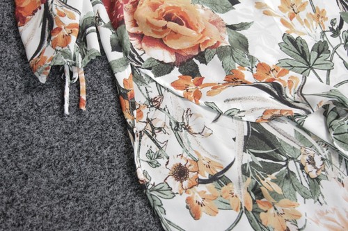 Fig and Flower Dress Womens Medium Floral Rose Tunic Top - Picture 5 of 10