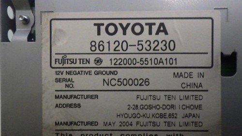 04 LEXUS IS300 A/V Equipment 8612053230 - Picture 6 of 8
