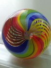 JODY FINE LARGE HAND MADE GLASS LATTICINO MARBLE APPX. 1.16 " — photo 6