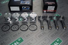 Cp Pistons Manley H Beam Rods Integra Gsr B18c B18c1 81.5mm 9.81 Sc701614026-4