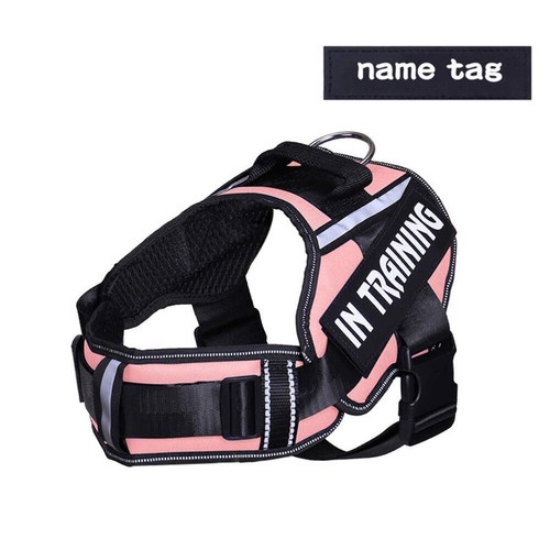 Personalised No-Pull Padded Dog Harness Small Medium Dogs Safety Strip Colourful - Picture 31 of 42