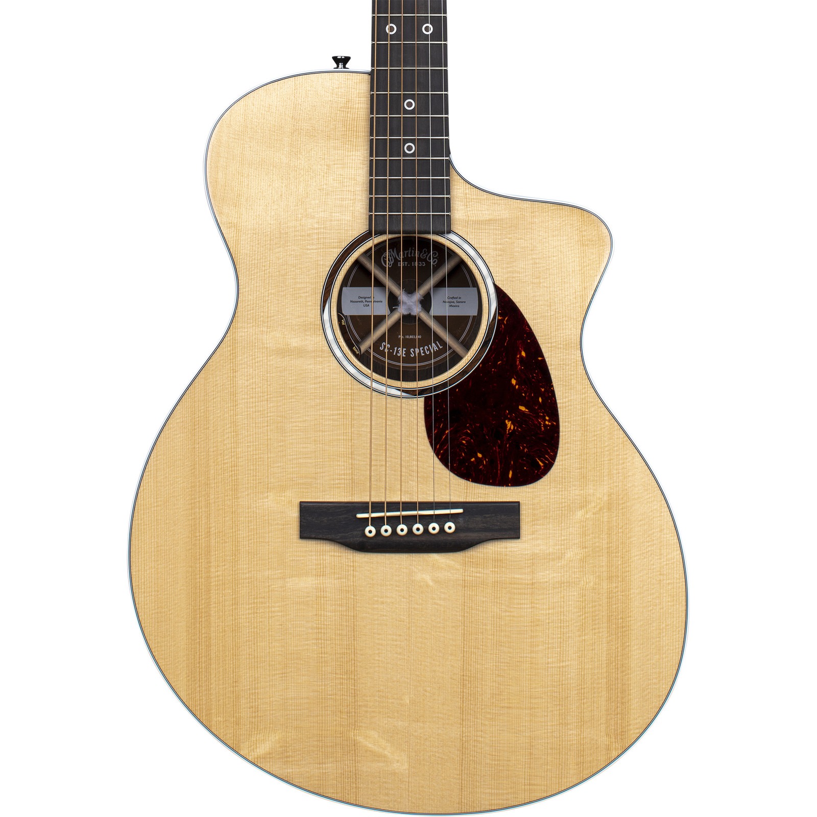 Специальная акустико-электрическая гитара Martin SC-13E ель 296190₽