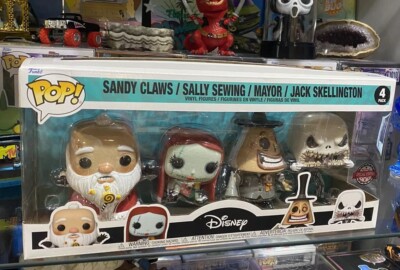 Funko Pop! The Nightmare Before Christmas 4-Pack Sandy Claws Sally Mayor Jack