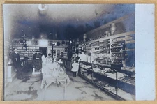 General Store Hardware Interior Employees Display Products RPPC Photo Postcard