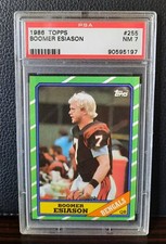 Boomer Esiason 1986 Topps RC PSA 7 Centered Beauty Rookie Card #255. rookie card picture