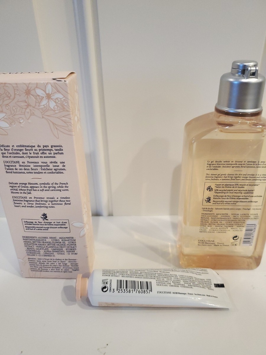 L'Occitane Neroli & Orchidee 3 Piece Gift Set From Aix-En-Provence