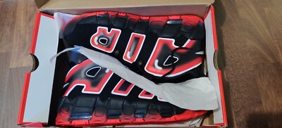 Nike Air More Uptempo '96 Black White Laser Crimson 47,5EUR/13US/12UK