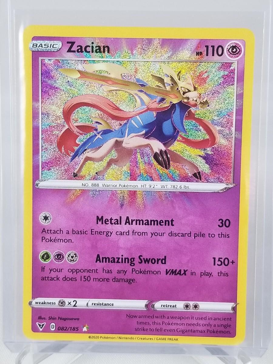 Zacian Basic Hp 110 Psychic Foil #82/185 Pokemon 2020 Card Zacian Basic Hp 110 Psychic Foil #82/185 Pokemon 2020 Card