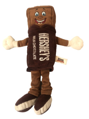 Hershey's World Exclusive Chocolate Bar Stuffed Plush Candy Bar 14  2015 EUC