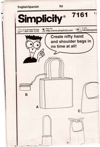 CHOICE: UNCUT Simplicity Crafts Patterns Storage Bags Totes Organizers - Picture 52 of 55