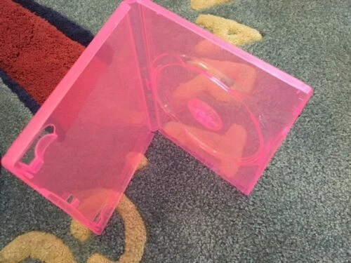 PAKRITE SALE! 10 NEW 14MM TRANSPARENT PINK SINGLE DVD CASES, PATENTED, PP-S14-P-SY