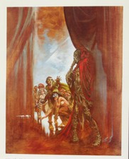 Impresión BERNIE WRIGHTSON - Edgar Allan Poe, Máscara de la Muerte Roja, 1976