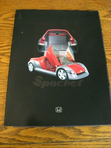 2000 Honda Spocket Sprocket Concept Car Press Kit Brochure Portfolio Gull Wing