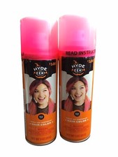 2x Hyde and EEK Boutique Spray on Temporary Neon Pink Hair Color 3 oz bottles