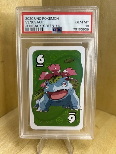 2020 Pokemon Uno PSA 10 Venusaur Green #6 Japanese