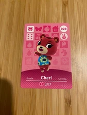 Cheri #023 Animal Crossing Amiibo Card Nintendo Series 1