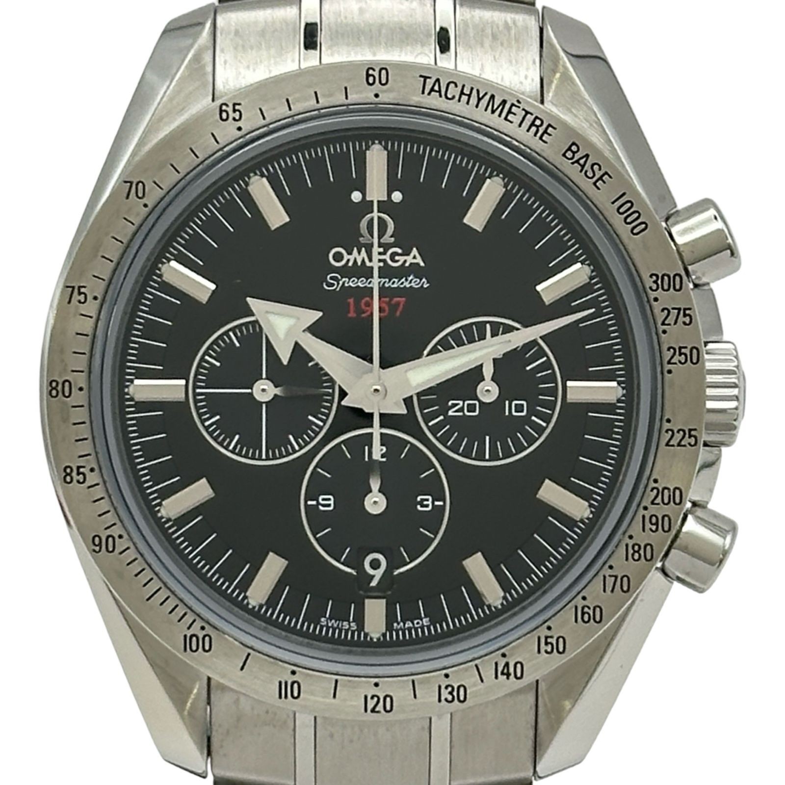 Omega Speedmaster Broad Arrow 321.10.42.50.01.001 Black Stainless Steel Men's Wa